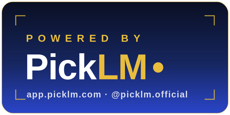 Powered by PickLM — Strip